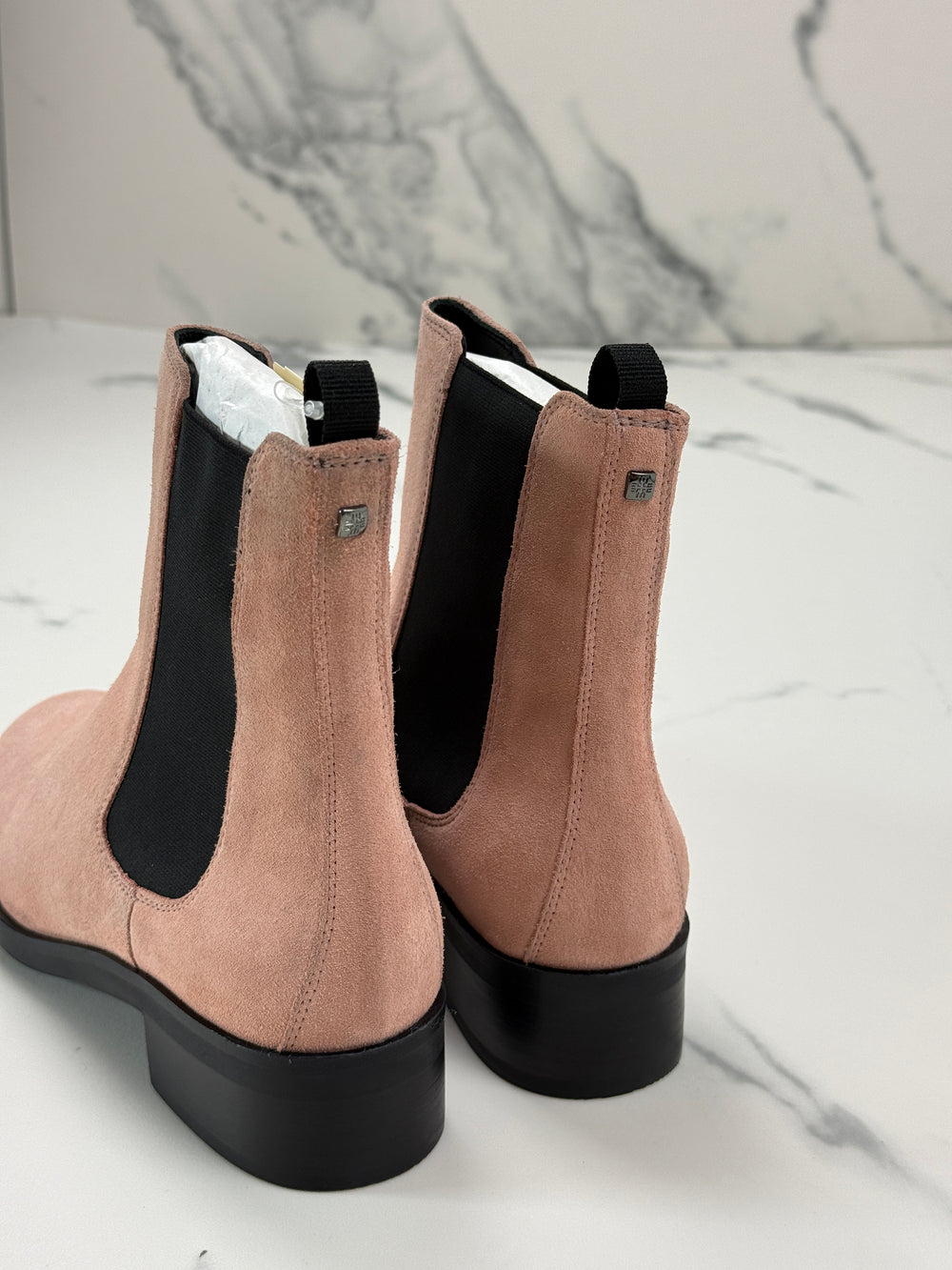 Högl Damen Chelsea Boots Veloursleder Rosa Gr. 37,5