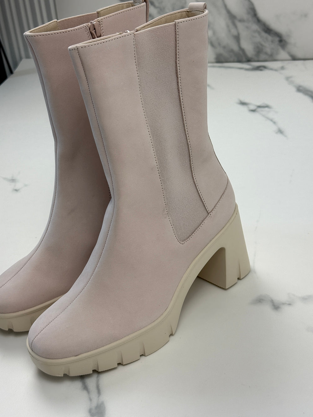 Högl Discovery Damen Nubukleder Stiefeletten Powder Rosa Gr. 37,5
