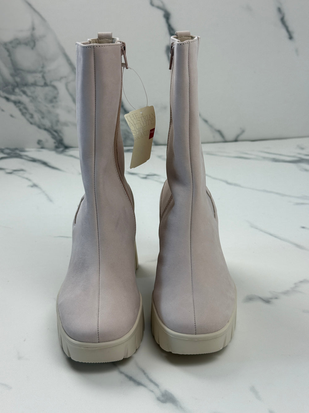 Högl Discovery Damen Nubukleder Stiefeletten Powder Rosa Gr. 37,5