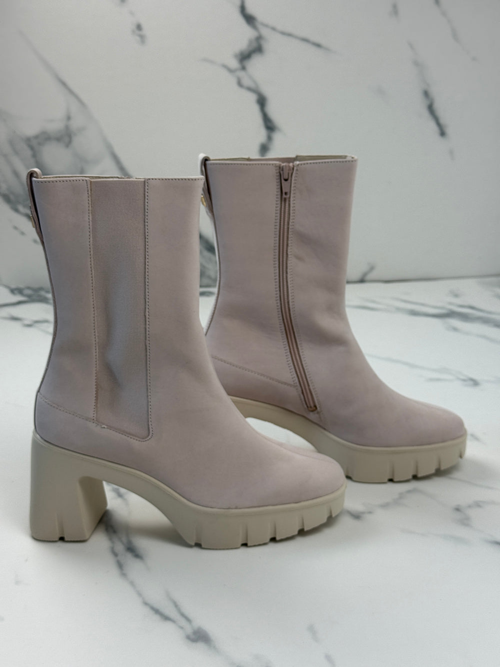 Högl Discovery Damen Nubukleder Stiefeletten Powder Rosa Gr. 37,5