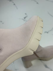 Högl Discovery Damen Nubukleder Stiefeletten Powder Rosa Gr. 37,5