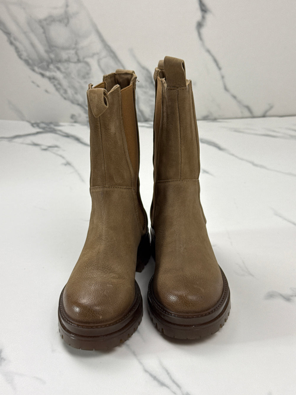 CINQUE 2230-10 Damen Leder Chelsea Boots Braun Gr. 36