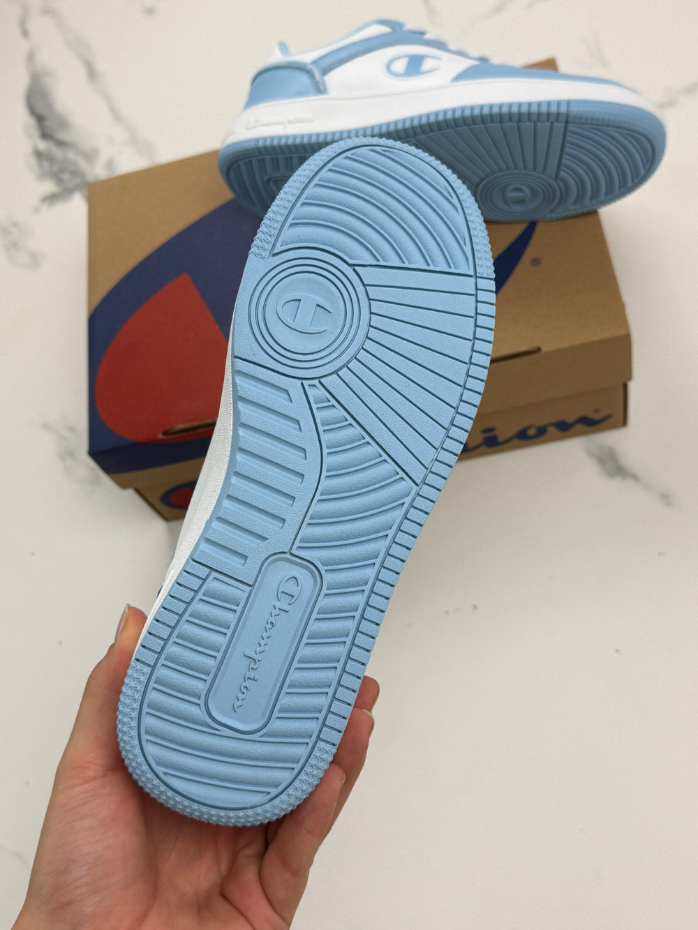 Champion RD18 2.0 Low Damen Sneaker Hellblau Weiß Gr. 37,5 Neu