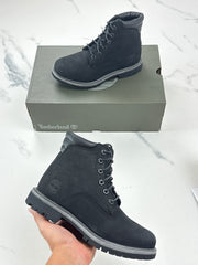 Timberland Waterville 6 Inch Waterproof Damen Nubuk Boots Schwarz Gr. 36