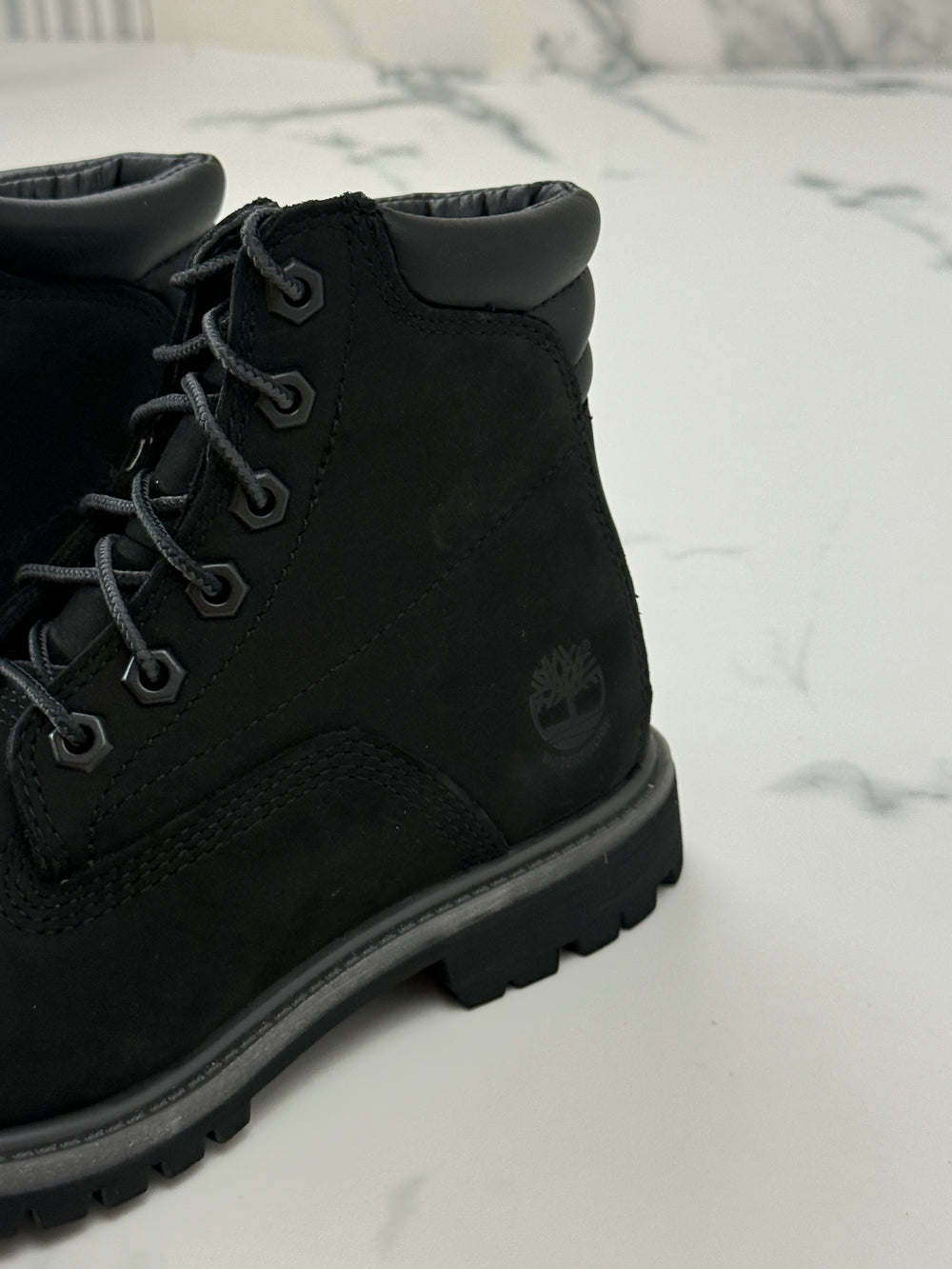 Timberland Waterville 6 Inch Waterproof Damen Nubuk Boots Schwarz Gr. 36