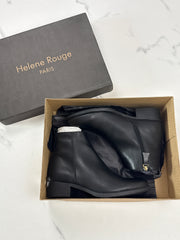 Helene Rouge Paris CA-1022 KRUST Damen Leder Stiefeletten Schwarz Gr. 37