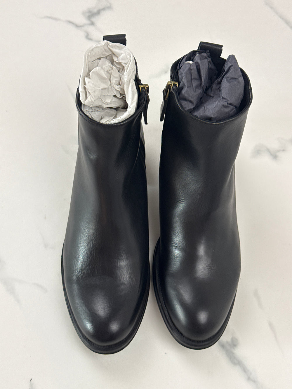Helene Rouge Paris CA-1022 KRUST Damen Leder Stiefeletten Schwarz Gr. 37