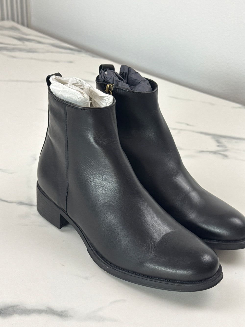 Helene Rouge Paris CA-1022 KRUST Damen Leder Stiefeletten Schwarz Gr. 37