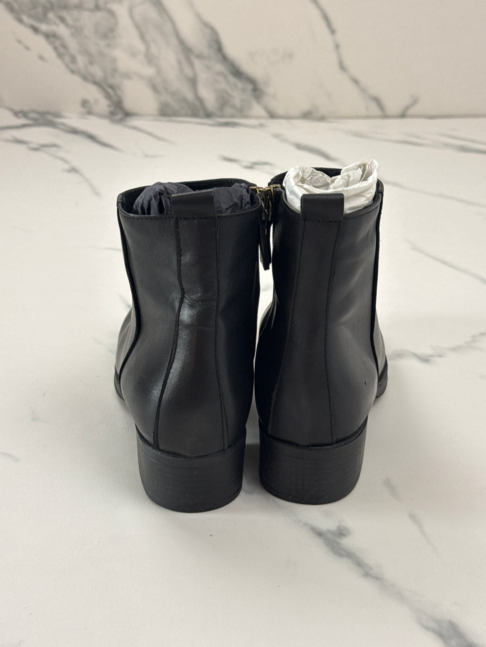 Helene Rouge Paris CA-1022 KRUST Damen Leder Stiefeletten Schwarz Gr. 37