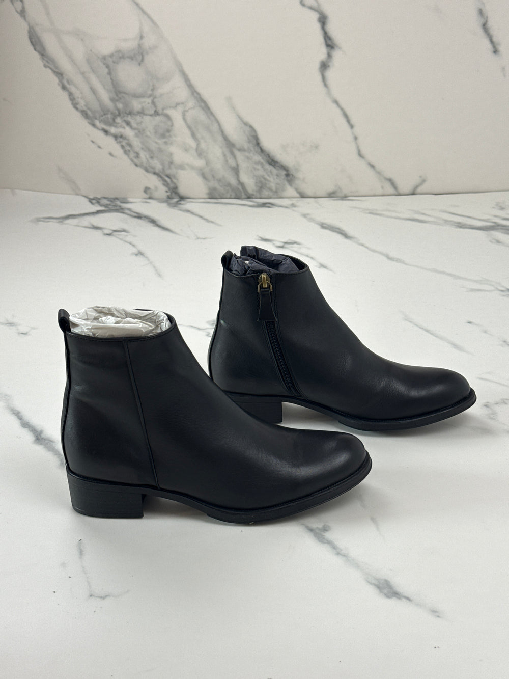 Helene Rouge Paris CA-1022 KRUST Damen Leder Stiefeletten Schwarz Gr. 37
