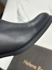 Helene Rouge Paris CA-1022 KRUST Damen Leder Stiefeletten Schwarz Gr. 37