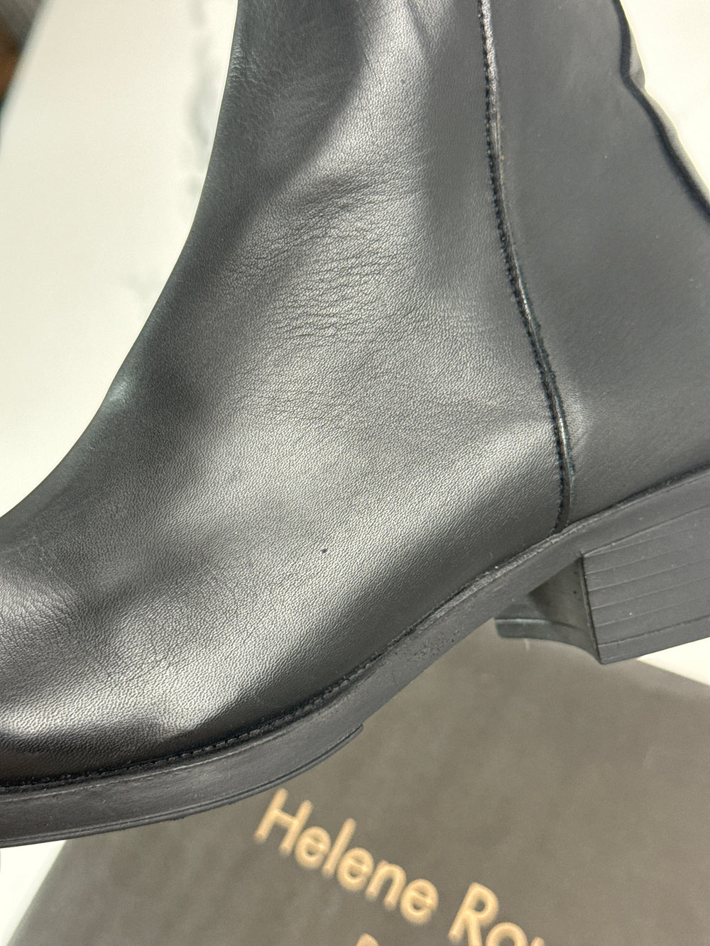 Helene Rouge Paris CA-1022 KRUST Damen Leder Stiefeletten Schwarz Gr. 37