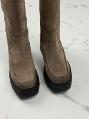 Lazamani 85.404 Damen Wildleder Stiefel Fango Gr. 37