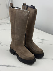 Lazamani 85.404 Damen Wildleder Stiefel Fango Gr. 37