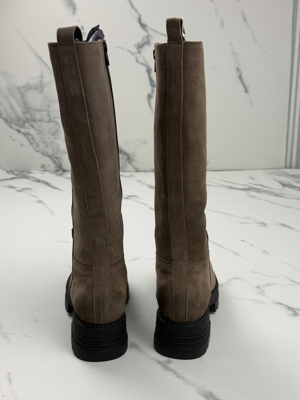 Lazamani 85.404 Damen Wildleder Stiefel Fango Gr. 37