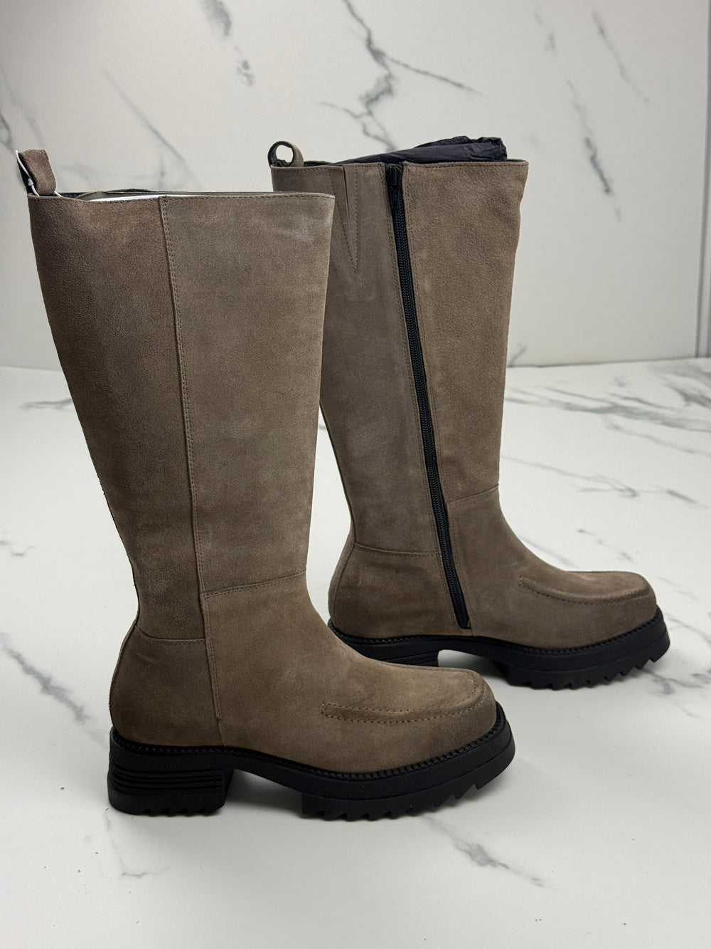 Lazamani 85.404 Damen Wildleder Stiefel Fango Gr. 37