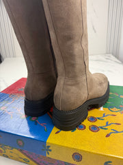 Lazamani 85.404 Damen Wildleder Stiefel Fango Gr. 37