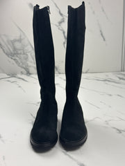 Gabor Damen Veloursleder Stiefel Schwarz Gr. 38,5 Schaftweite S