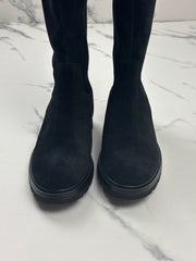 Gabor Damen Veloursleder Stiefel Schwarz Gr. 38,5 Schaftweite S
