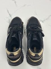 MICHAEL Michael Kors Theo Damen Sneaker Monogramm Schwarz Braun Gr. 37