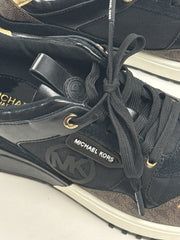 MICHAEL Michael Kors Theo Damen Sneaker Monogramm Schwarz Braun Gr. 37