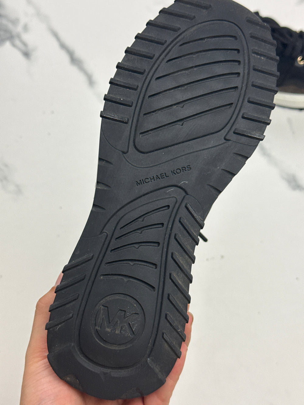 MICHAEL Michael Kors Theo Damen Sneaker Monogramm Schwarz Braun Gr. 37