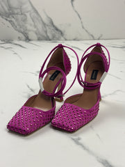 PINKO Fieno Decollete Damen Pumps Fuchsia Strass Gr. 36 Neu
