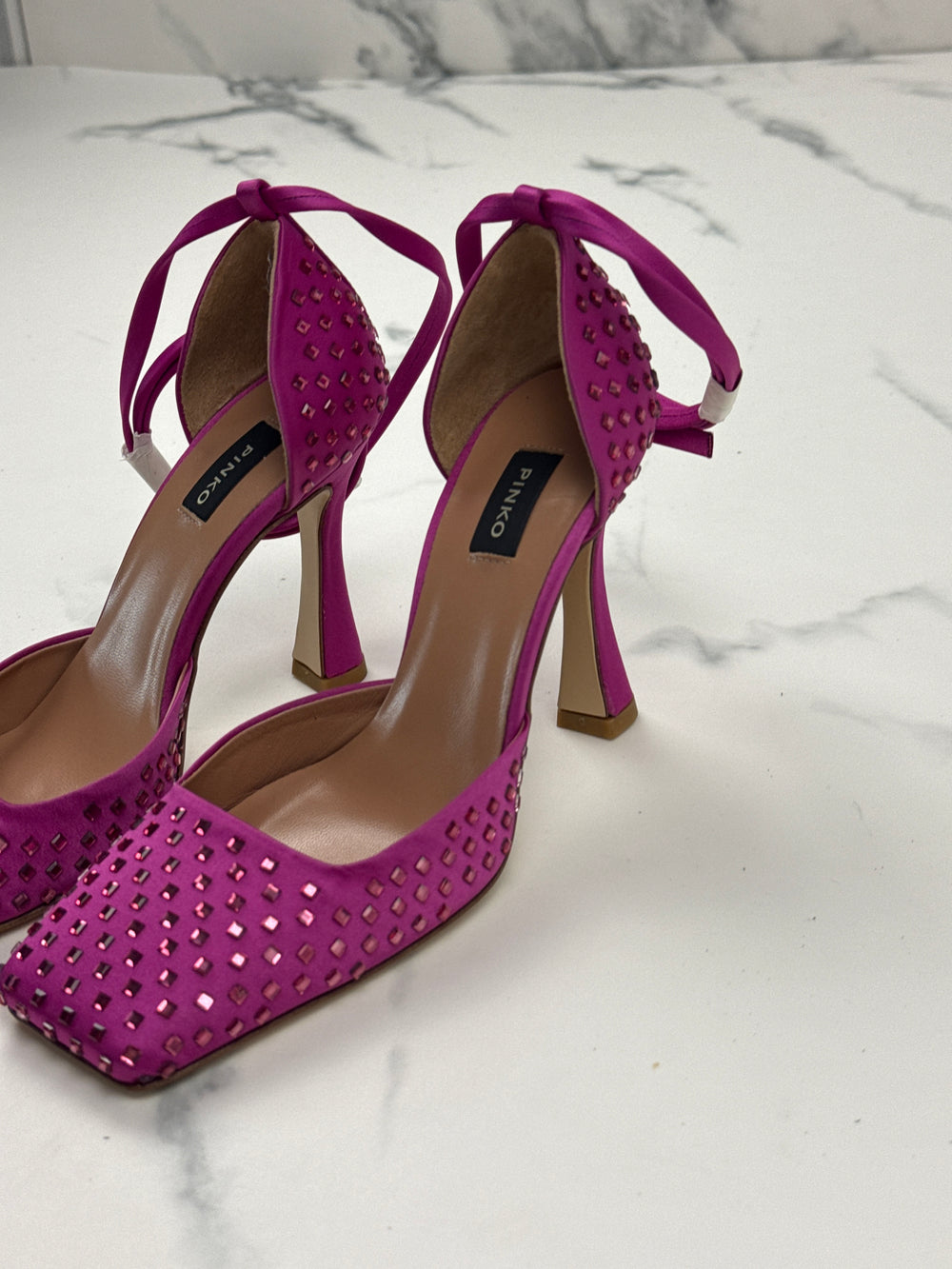 PINKO Fieno Decollete Damen Pumps Fuchsia Strass Gr. 36 Neu