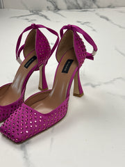 PINKO Fieno Decollete Damen Pumps Fuchsia Strass Gr. 36 Neu