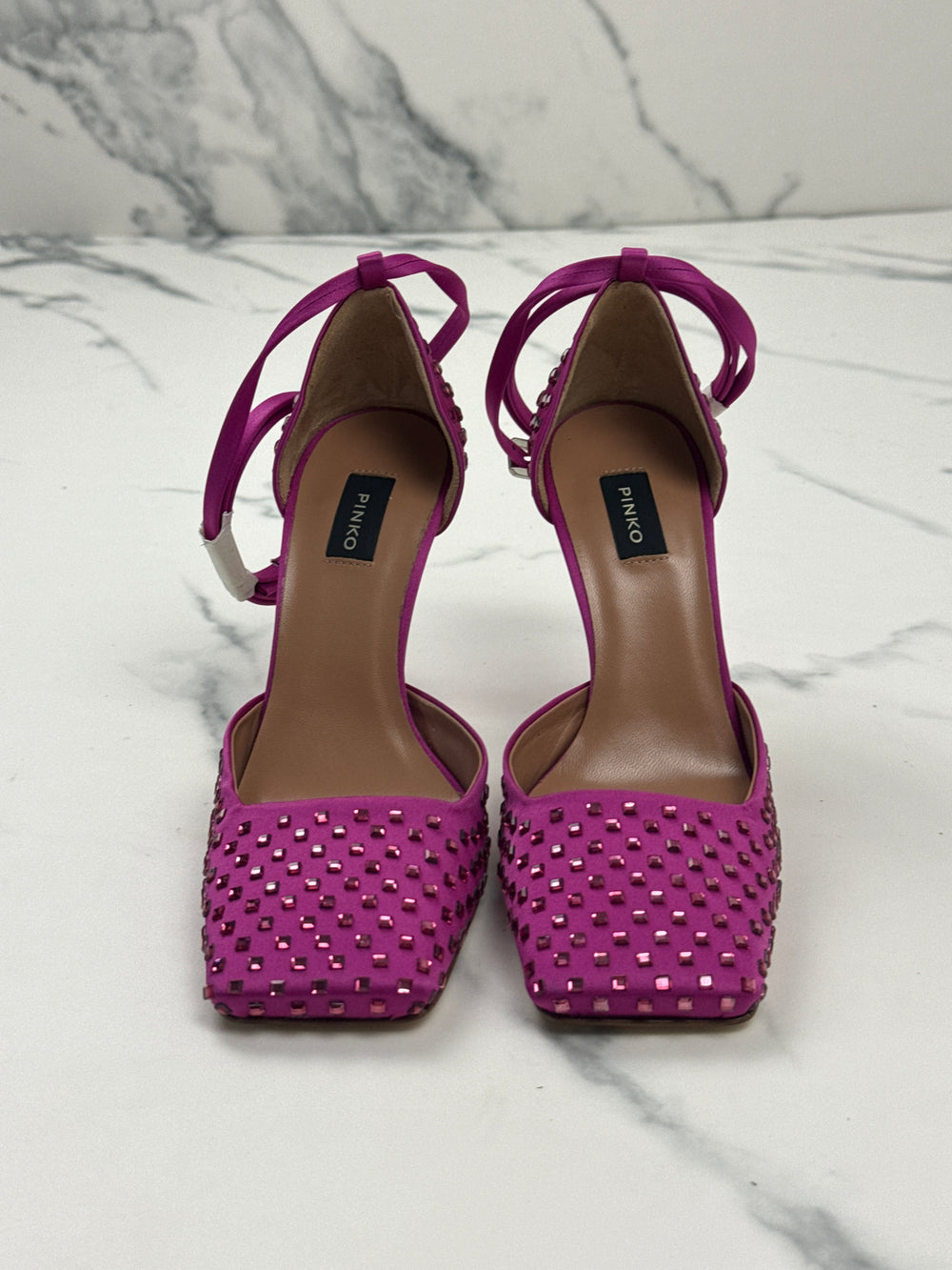 PINKO Fieno Decollete Damen Pumps Fuchsia Strass Gr. 36 Neu