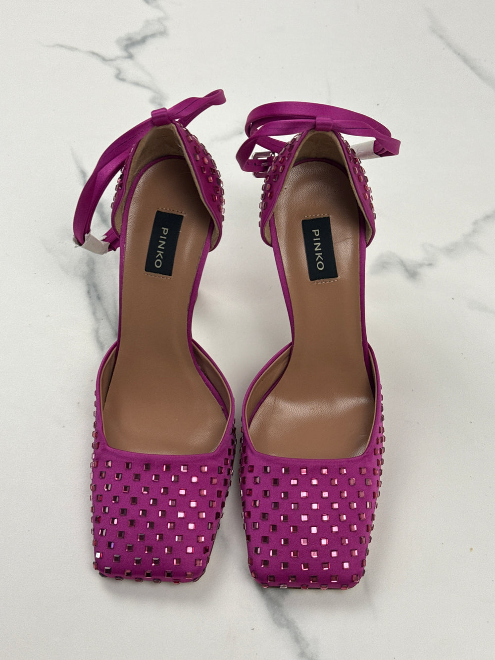 PINKO Fieno Decollete Damen Pumps Fuchsia Strass Gr. 36 Neu
