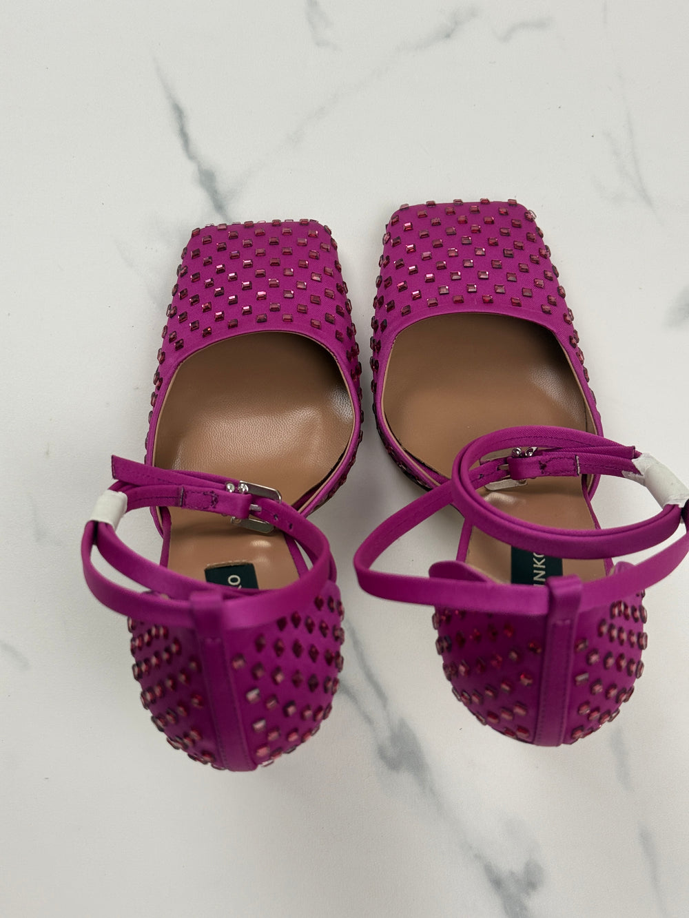 PINKO Fieno Decollete Damen Pumps Fuchsia Strass Gr. 36 Neu