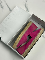 Geox D Lampedusa Damen Espadrilles Cyclamen Leder Gr. 39 Neu