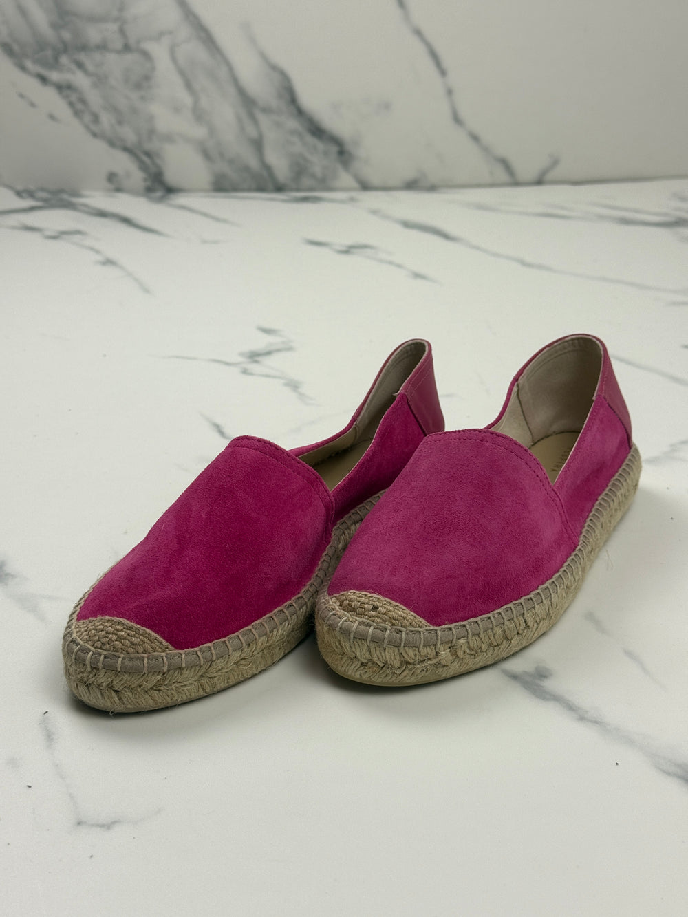 Geox D Lampedusa Damen Espadrilles Cyclamen Leder Gr. 39 Neu