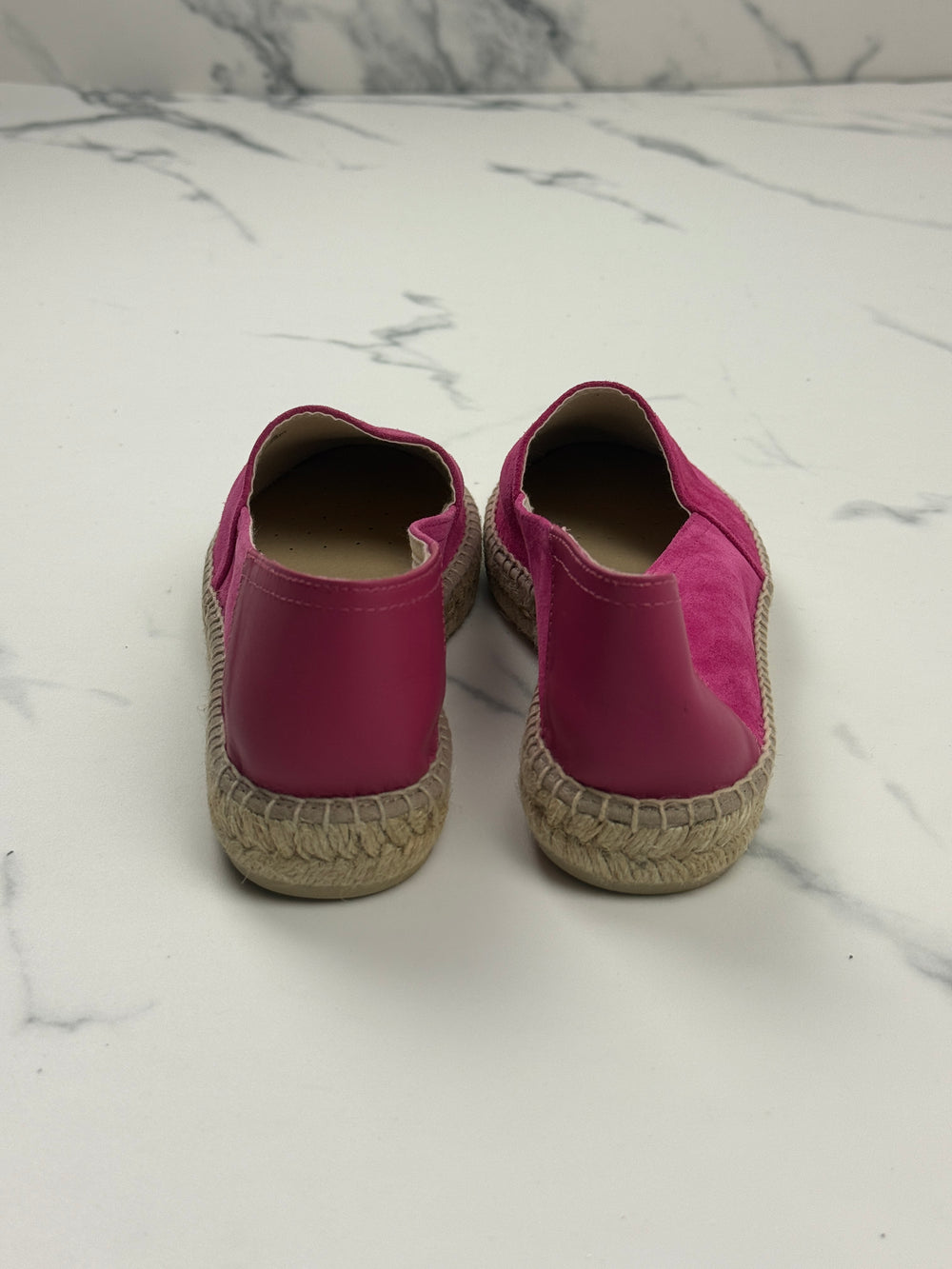 Geox D Lampedusa Damen Espadrilles Cyclamen Leder Gr. 39 Neu