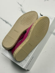 Geox D Lampedusa Damen Espadrilles Cyclamen Leder Gr. 39 Neu