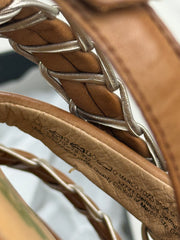 Marco Tozzi by Guido Maria Kretschmer Damen Keilsandalen Cognac Gr. 40 Neu mit Etikett