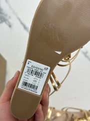 Next Regular Fit Damen Keilabsatz Sandalen Gold Gr. 40 Neu