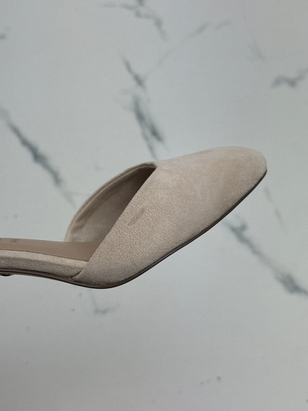Tamaris Damen Pumps Beige Veloursoptik Riemchen Blockabsatz Gr. 41