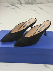 Stuart Weitzman Lulah Damen Mules Schwarz Wildleder Gr. 35