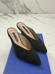 Stuart Weitzman Lulah Damen Mules Schwarz Wildleder Gr. 35