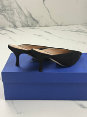 Stuart Weitzman Lulah Damen Mules Schwarz Wildleder Gr. 35