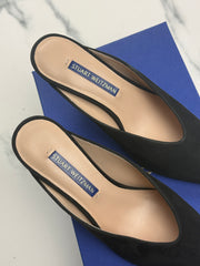 Stuart Weitzman Lulah Damen Mules Schwarz Wildleder Gr. 35