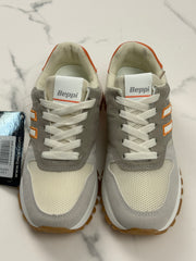 Beppi Damen Sneaker Grau Orange Gr. 37 Neu mit Etikett
