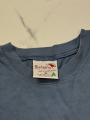 Bulurru Australia Herren T-Shirt Blau Gr. M Aboriginal Art Känguru 100% Baumwolle
