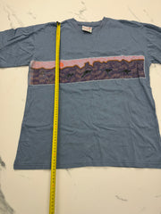 Bulurru Australia Herren T-Shirt Blau Gr. M Aboriginal Art Känguru 100% Baumwolle