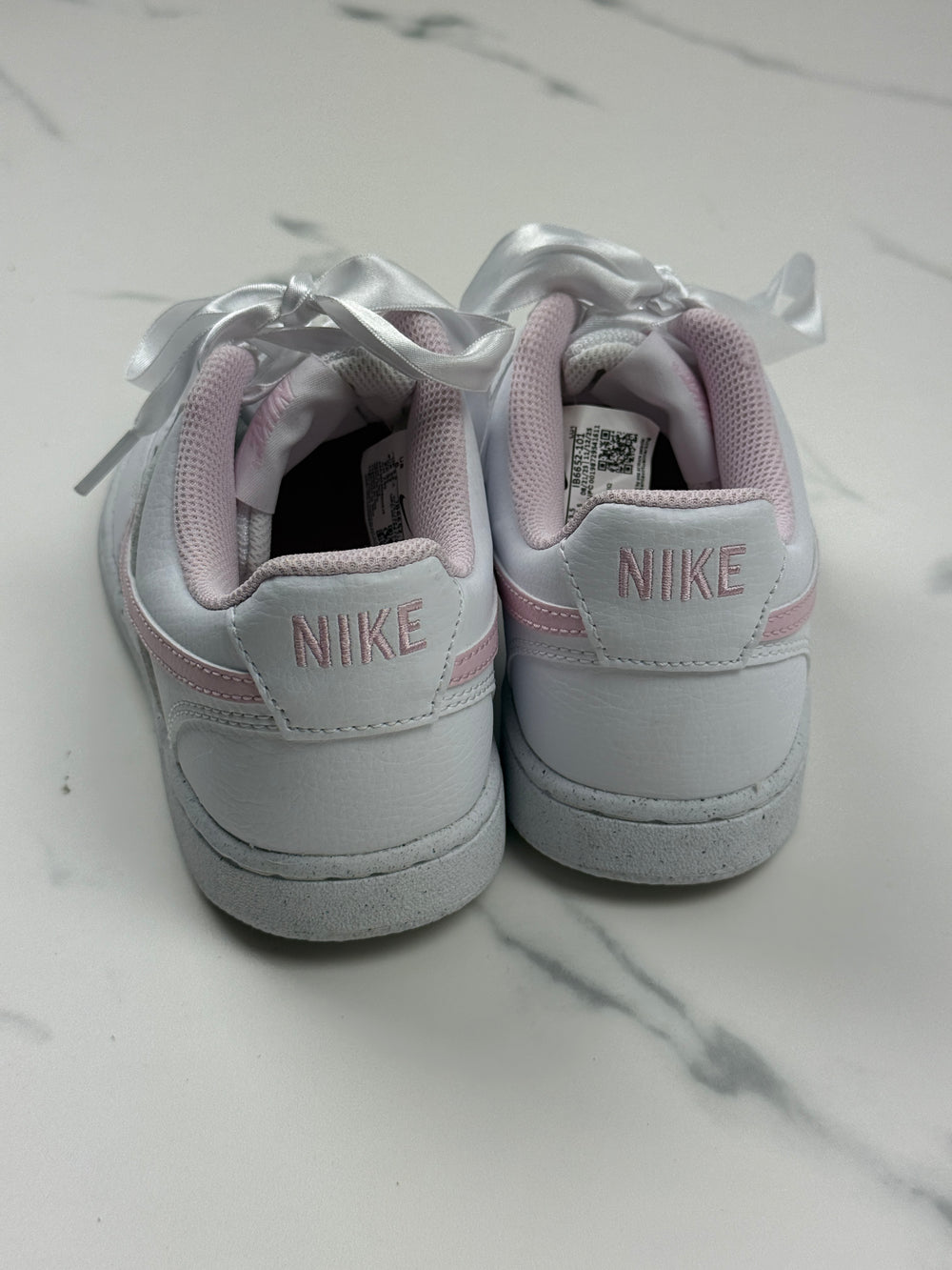 Nike Court Vision Low Damen Sneaker Weiß Rosa Gr. 36,5