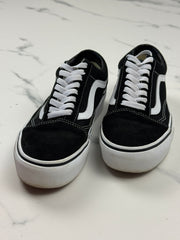 Vans Old Skool Platform Damen Sneaker Schwarz Weiß Gr. 38