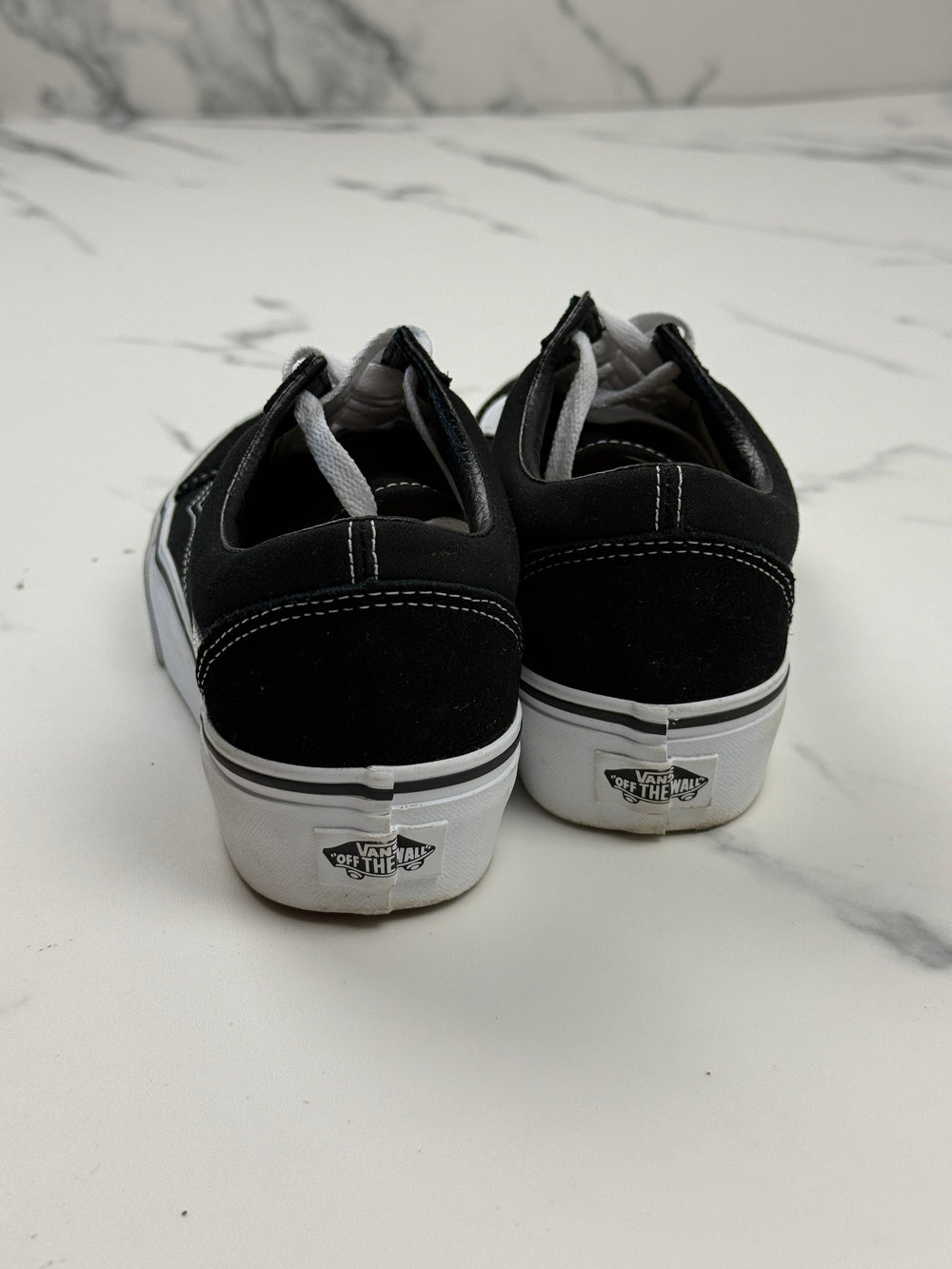 Vans Old Skool Platform Damen Sneaker Schwarz Weiß Gr. 38