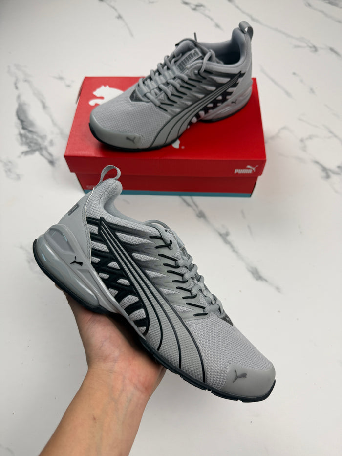 Puma Voltaic Evo Herren Laufschuhe Grau Schwarz Gr. 41